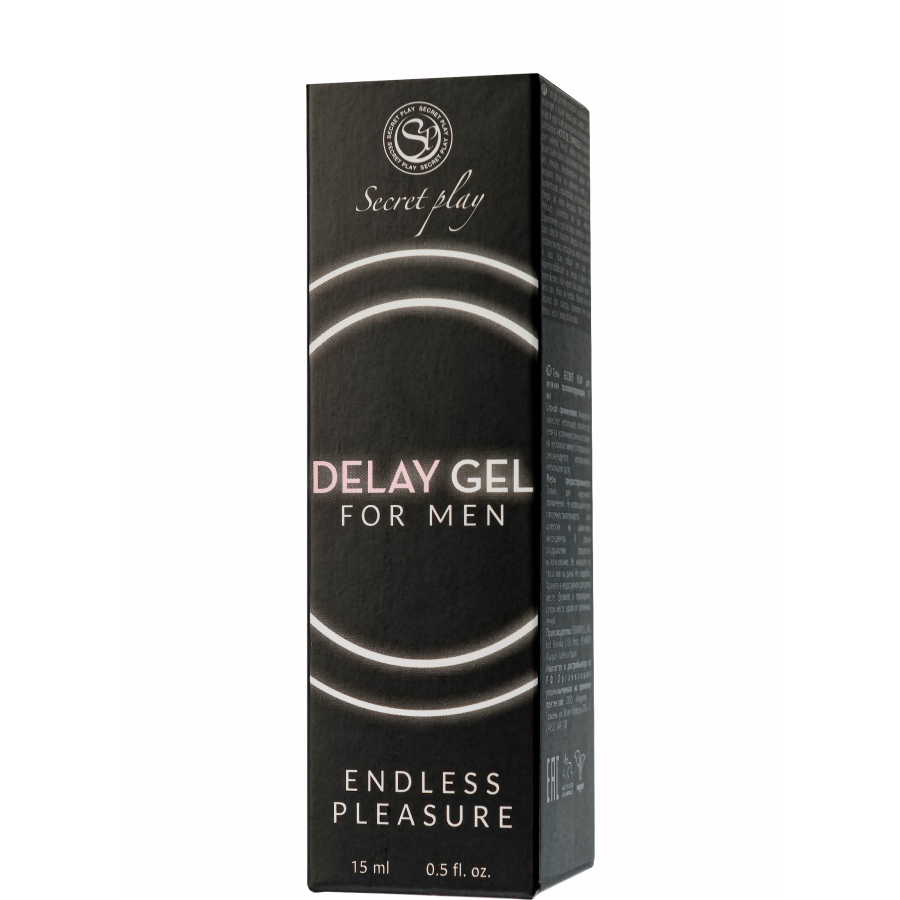 SECRET PLAY Geciktirici Kayganlaştırıcı Jel, erkekler için, 15 ml