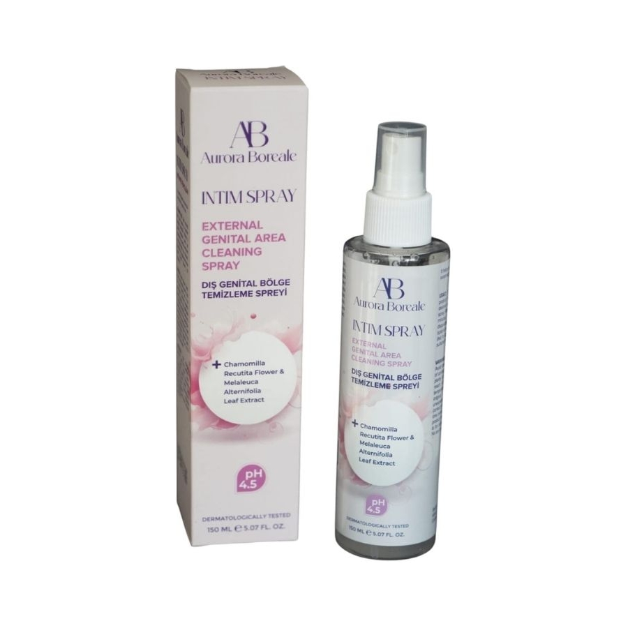 Aurora Boreale 150 Ml İntim Sprey Dış Genital Bölge Temizleme Spreyi