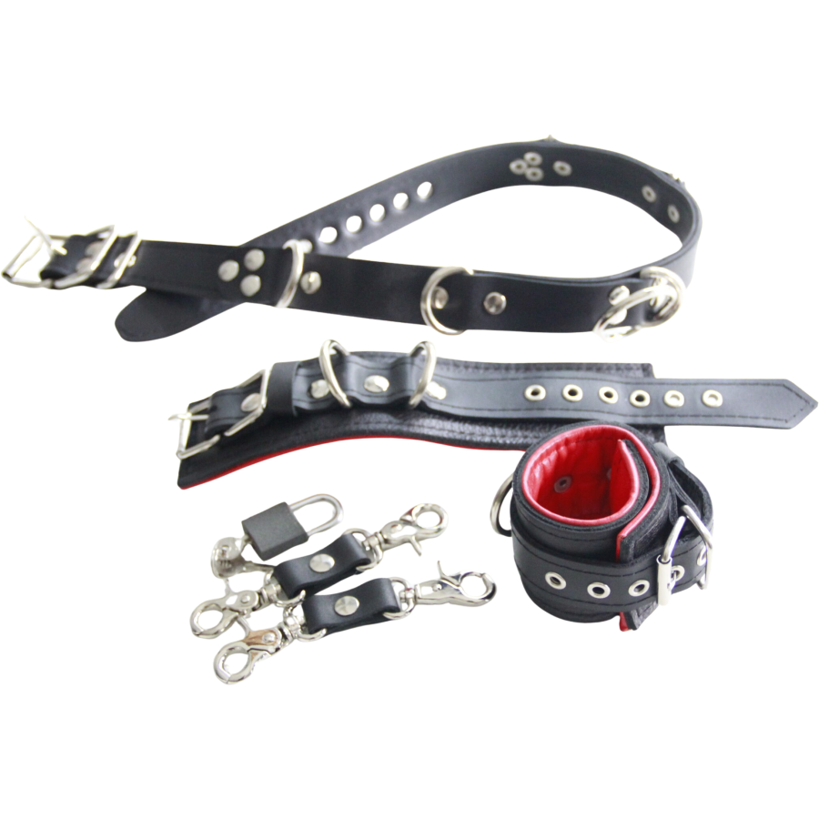 BDSM Kelepçe ve Kemer Seti