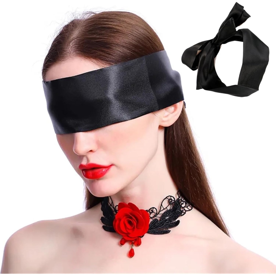 BDSM Saten Gözbandı Tenugui - Görsel 3