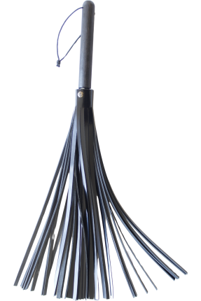 Wooden Handle Patent Leather Flogger Whip