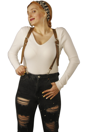 Leather Trouser Suspenders