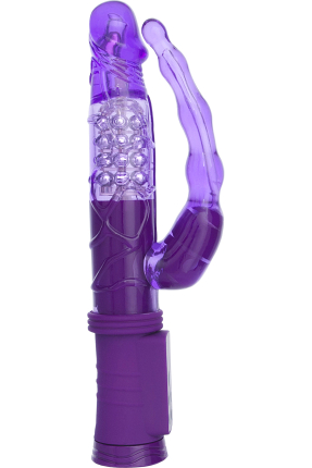 Anal-Vajinal Vantuzlu Vibratör, 22 cm