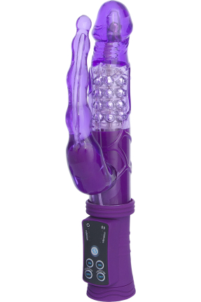 Anal-Vajinal Vantuzlu Vibratör, 22 cm