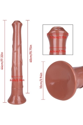 KahveRengi At Dildo 44 cm
