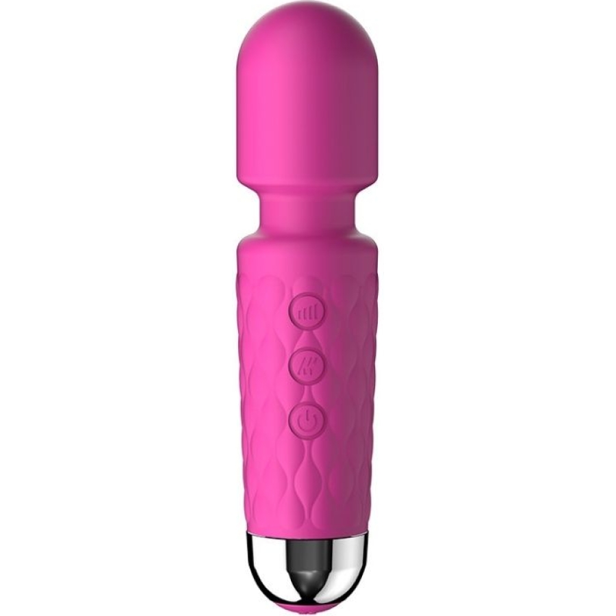 Mini Wand Massager Şarjlı Vibratör – Pembe