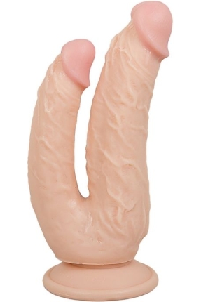Ten Rengi 20,5 cm Çift Taraflı Dildo Model No:1075