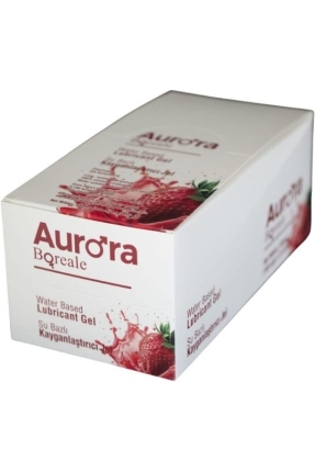Aurora Boreale 100 x 5ml Sachets Strawberry Flavored Lubricant