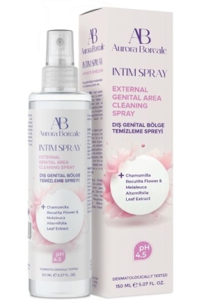 Aurora Boreale 150 ml Intimate Spray External Genital Area Cleansing Spray