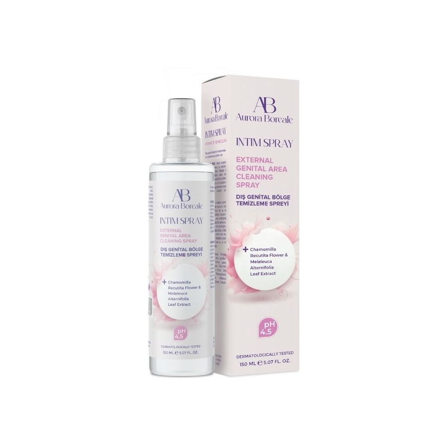 Aurora Boreale 150 Ml İntim Sprey Dış Genital Bölge Temizleme Spreyi