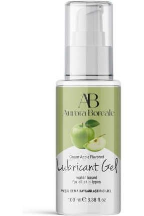 Aurora Boreale Yeşil Elma Aromalı Kayganlaştırıcı Jel 100 ML