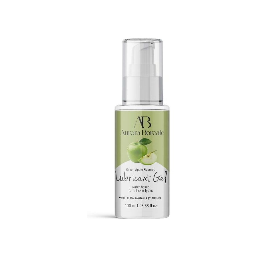 Aurora Boreale Yeşil Elma Aromalı Kayganlaştırıcı Jel 100 ML