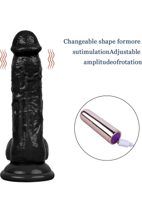 19CM Gerçekçi Siyah Dildo Yapay Penis