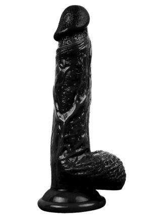 21CM Realistic Black Dildo Penis (Image 1)