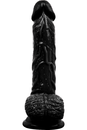 21CM Gerçekçi Siyah Dildo Penis