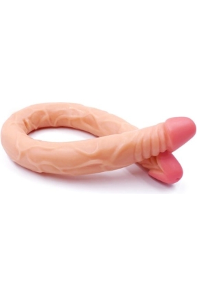 Ten Rengi 55 cm Çift Taraflı Dildo