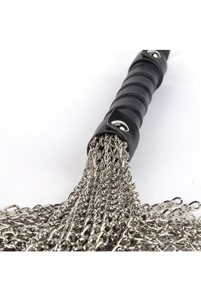 Deri Saplı Metal Kırbaç, Flogger