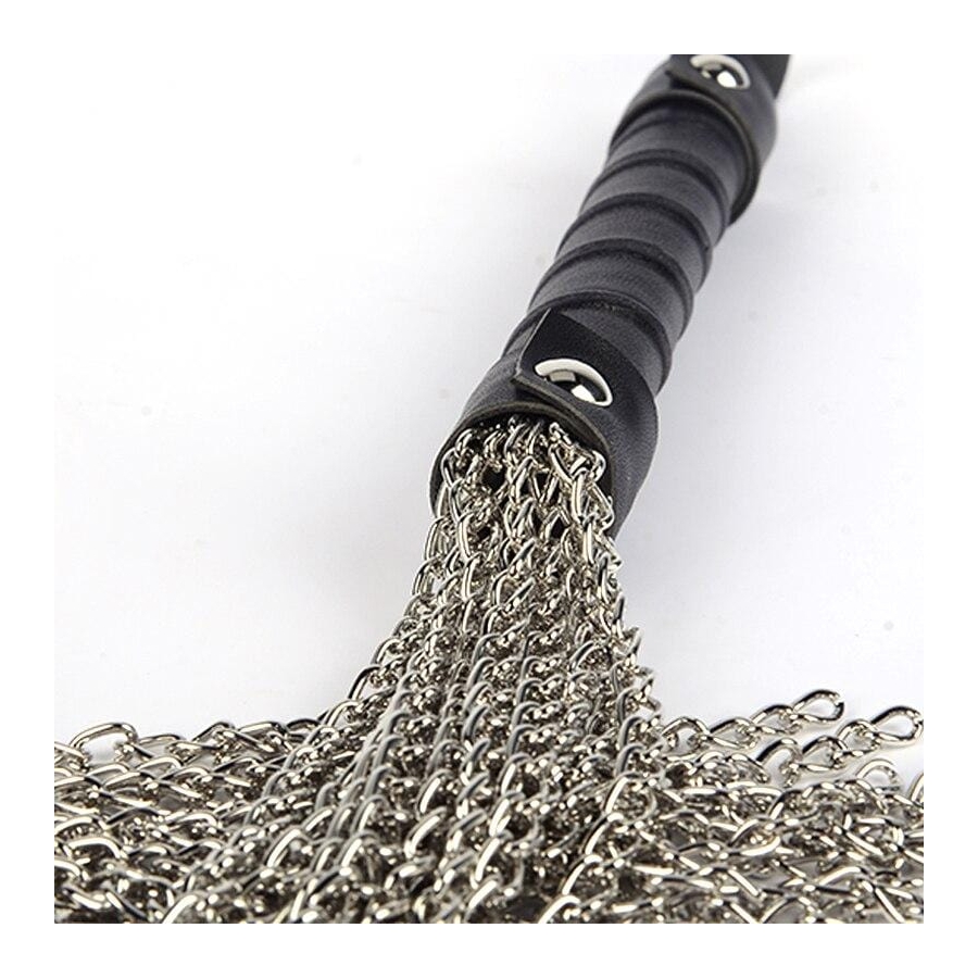 Deri Saplı Metal Kırbaç, Flogger
