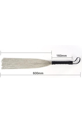 Deri Saplı Metal Kırbaç, Flogger