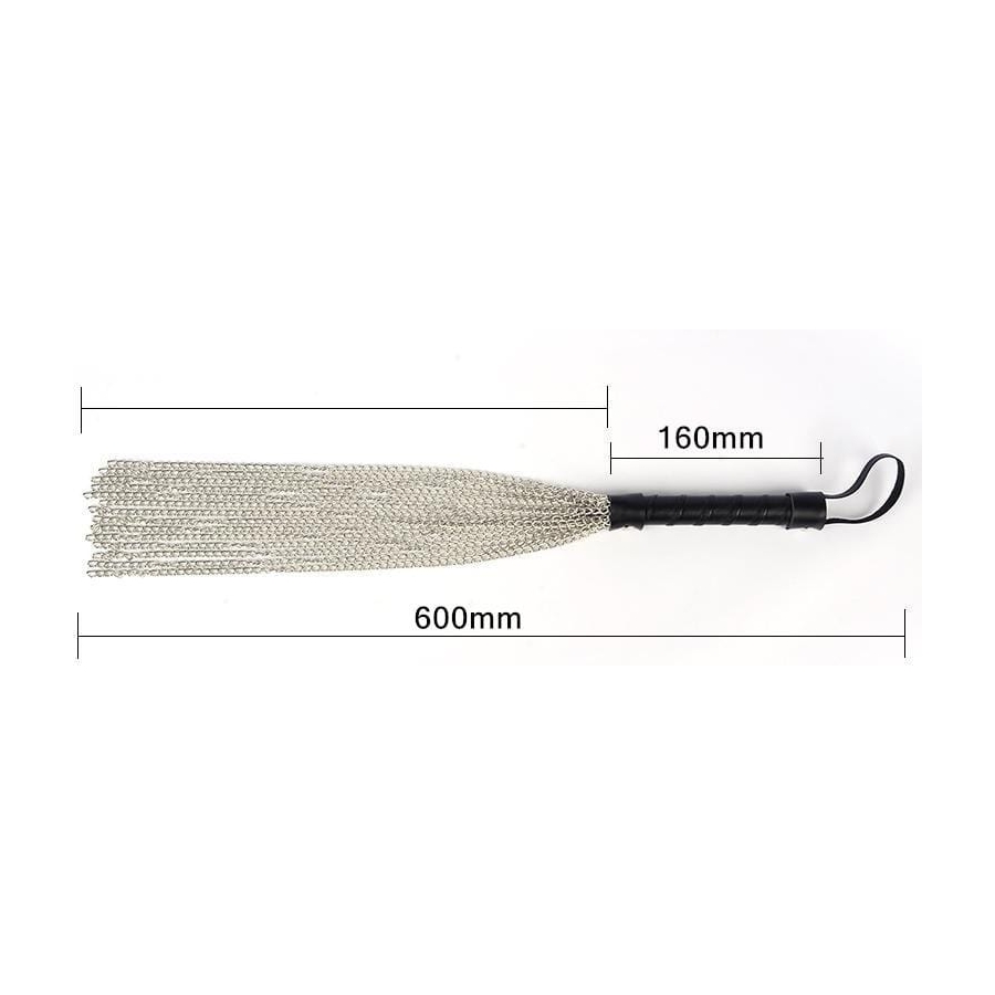 Deri Saplı Metal Kırbaç, Flogger