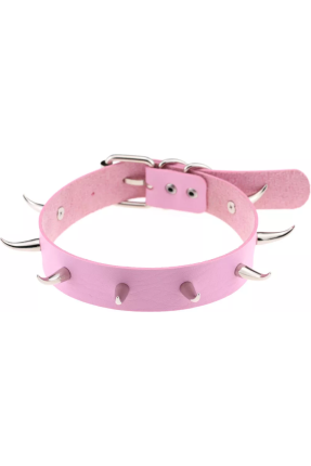 Gotik Punk Diş Çivili Choker