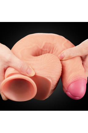 11 Inch Dual Layer Platinum Silicone Cock