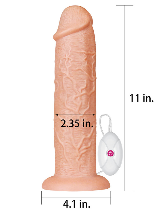 Censan 11 Inch Realistic Long Vibrating Dildo