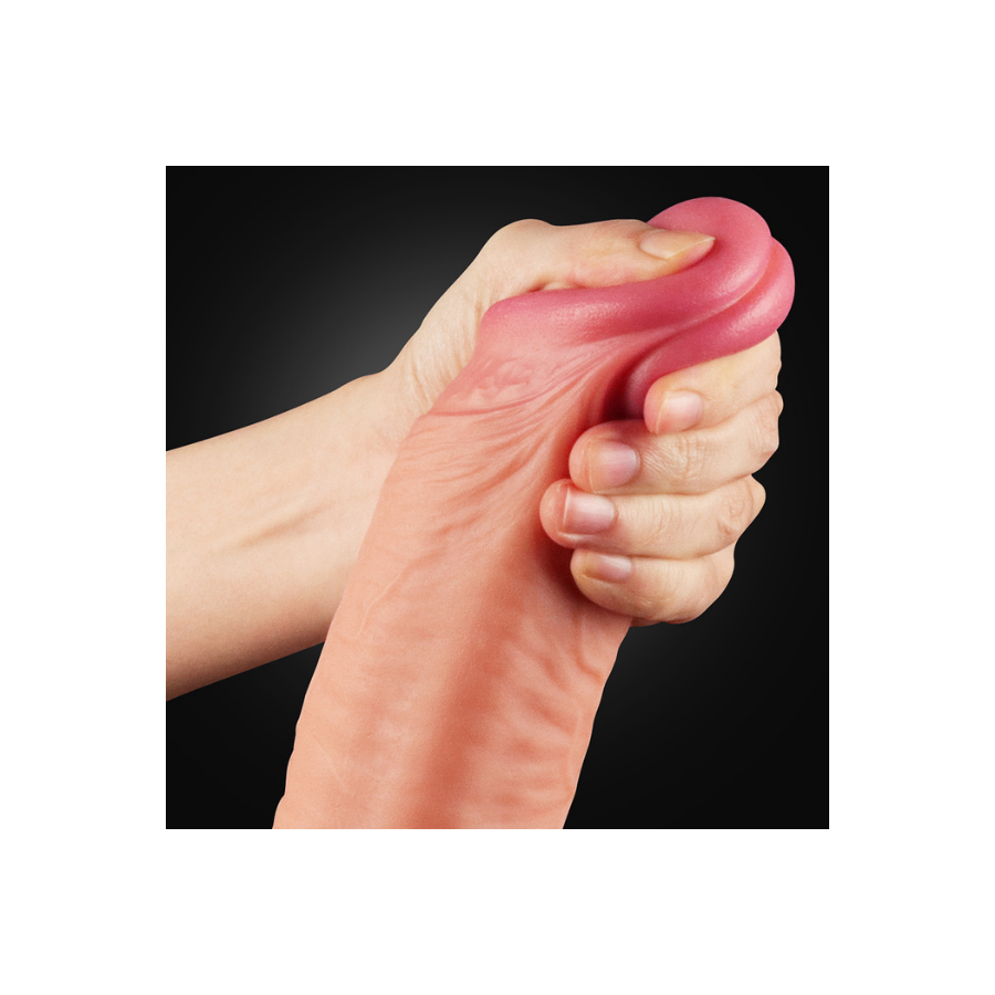 12 İnç Dual Layered Platinum Silicone Cock Dildo