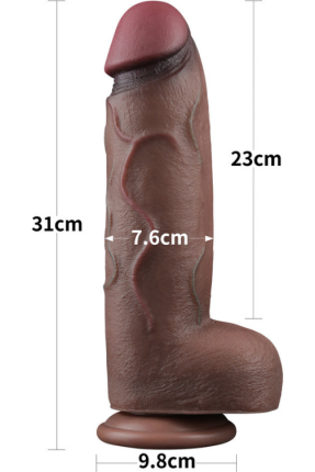 12 İnç Dual Layered Silicone Cock XXL