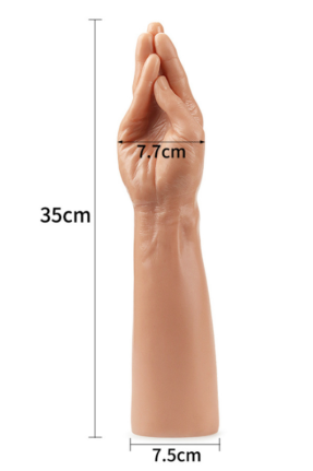 34.5 cm King Size Kol Şeklinde Fisting Dildo