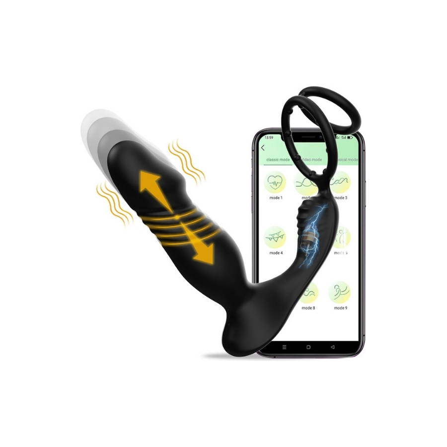 5in1 Telefon Kontrollü Titreşimli İleri Geri Vibratör