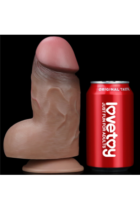 18cm Çift Katmanlı Silikon Dildo