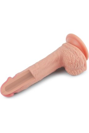 8.5 İnç Dual layered Platinum Silicone Penis Dildo