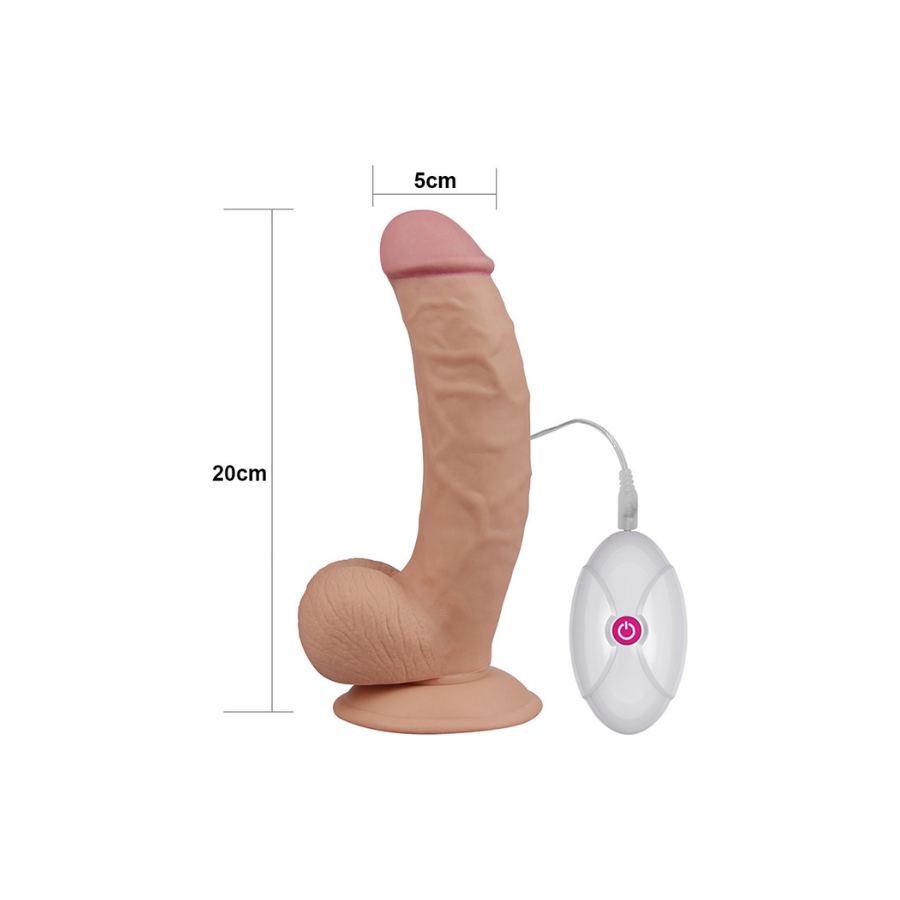 Censan 8.5 İnç The Ultra Soft Dude Vibrating Realistik Vibratör