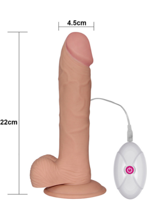 9-inch The Ultra Soft Dude Vibrating Realistic Vibrator