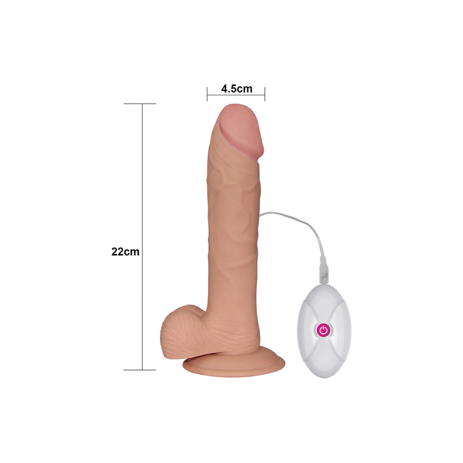 Censan 9 İnç The Ultra Soft Dude Vibrating Realistik Vibratör