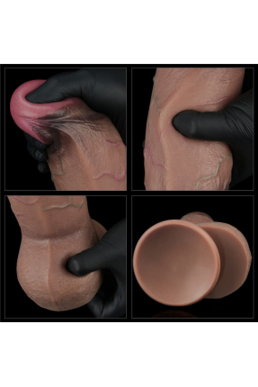9.5 Inch Dual Layered Silicone Penis Dildo XXL
