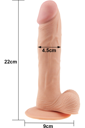 22 cm The Ultra Soft Dude Dildo
