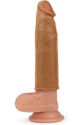 Add 1" Pleasure X Tender Penis Sleeve Brown