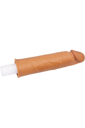 Add 1" Pleasure X Tender Penis Sleeve Brown