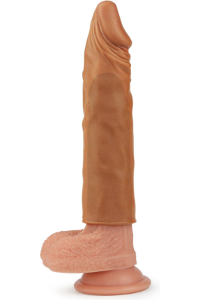 Add 2" Pleasure X Tender Penis Sleeve Brown