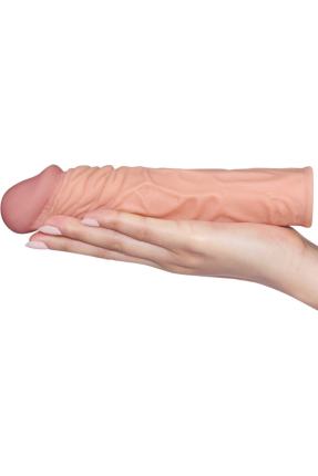 Add 2" Pleasure X Tender Penis Sleeve Flesh