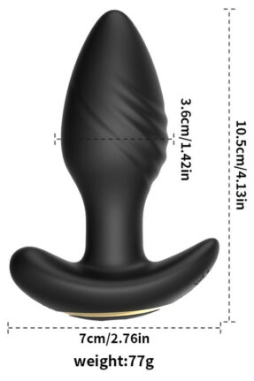 Big Boat Anchor Swing – Telefon Kontrollü Titreşimli Anal Plug (Siyah)