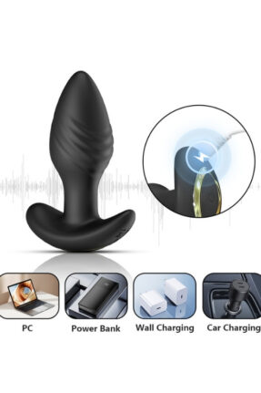 Big Boat Anchor Swing – Telefon Kontrollü Titreşimli Anal Plug (Siyah)