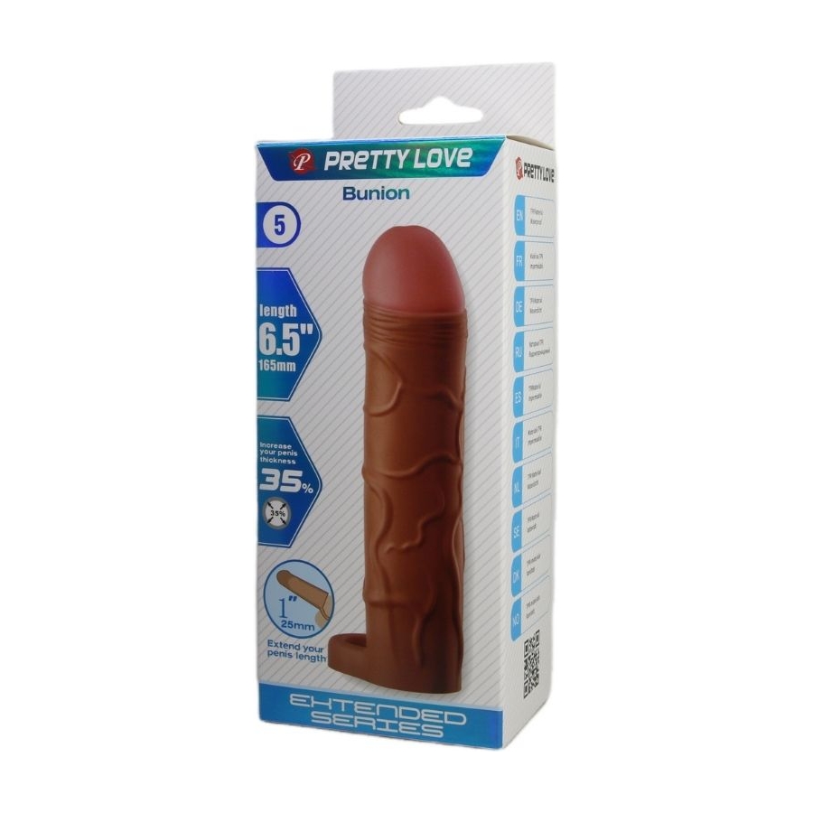 Bunion Gerçek Hissiyatlı Uzatıcı Penis Kılıfı Brown
