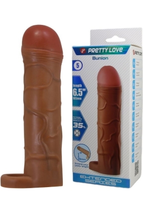 Bunion Gerçek Hissiyatlı Uzatıcı Penis Kılıfı Brown