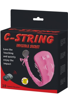 C-String İnvisible Secret Giyilebilir Kumandalı Vibratör Mor