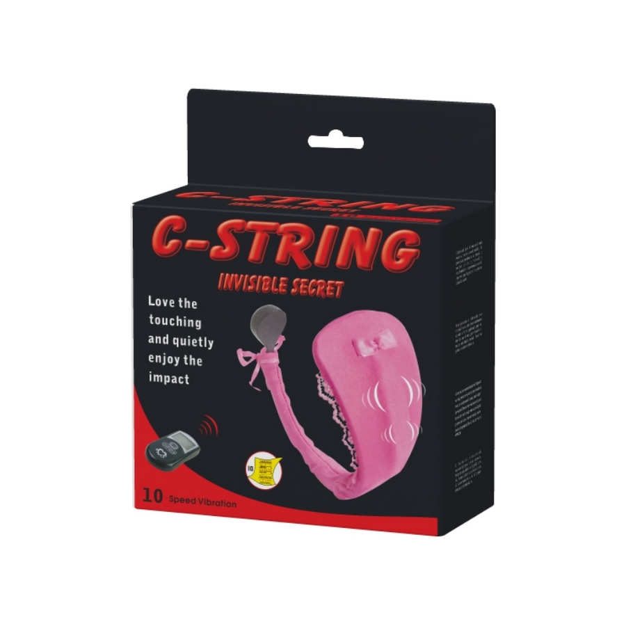 C-String İnvisible Secret Giyilebilir Kumandalı Vibratör Mor