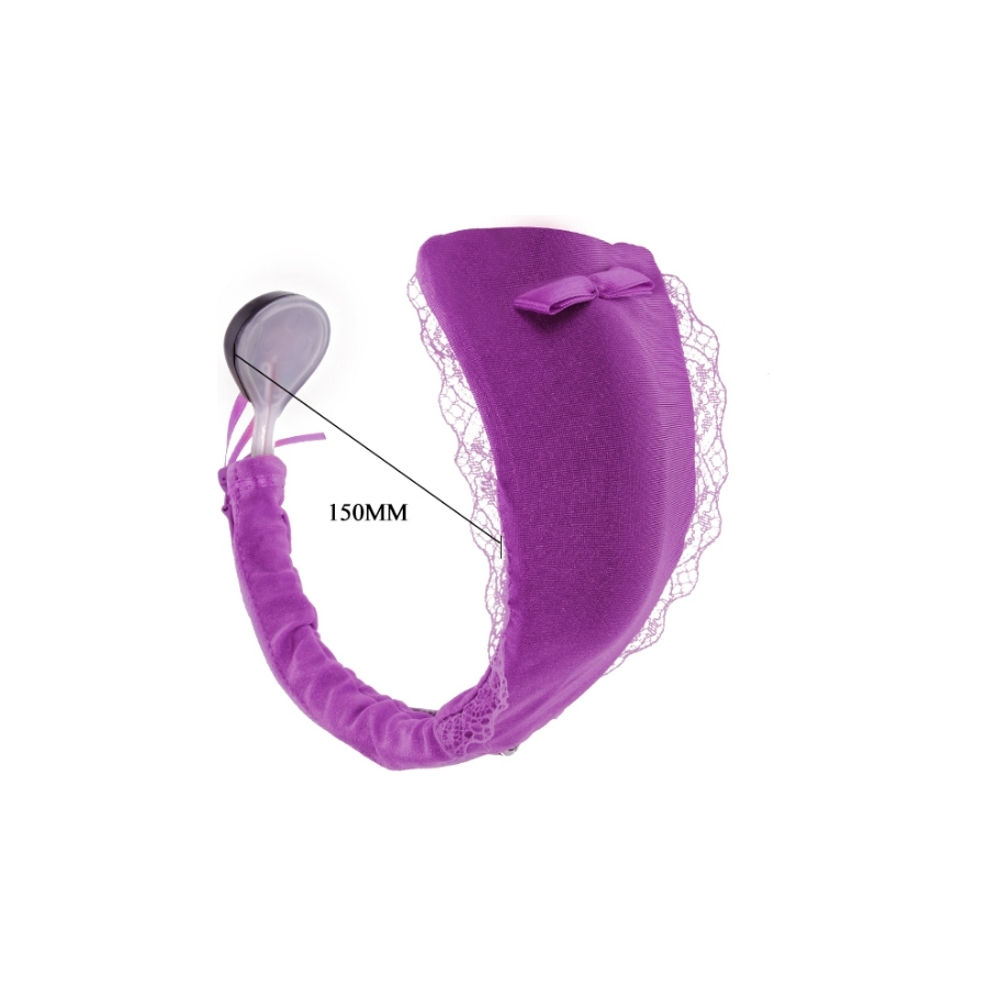 C-String İnvisible Secret Giyilebilir Kumandalı Vibratör Mor
