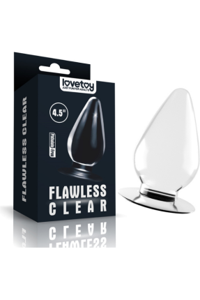 Flawless Clear Anal Plug 4.5 İnç